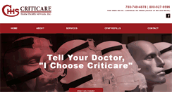 Desktop Screenshot of criticarehhs.com